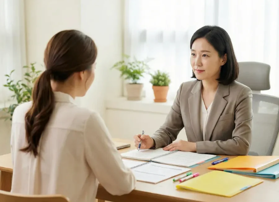 업무에서 잠시 벗어나 일상 회복을 시도하는 성인의 모습