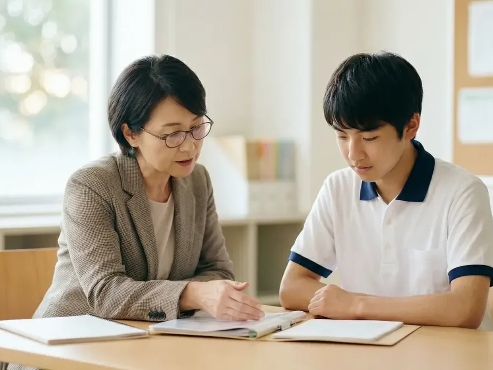 임상심리전문가가 심리검사를 실시하고 결과를 종합하는 이미지