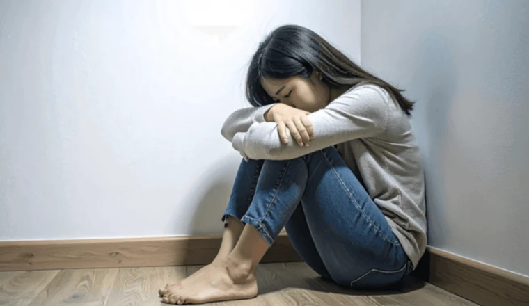 도움을 요청하고 이야기를 나누는 청소년 상담을 떠올리게 하는 장면